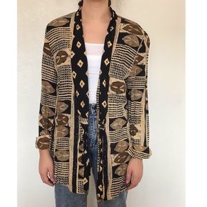 Vintage tribal print blazer